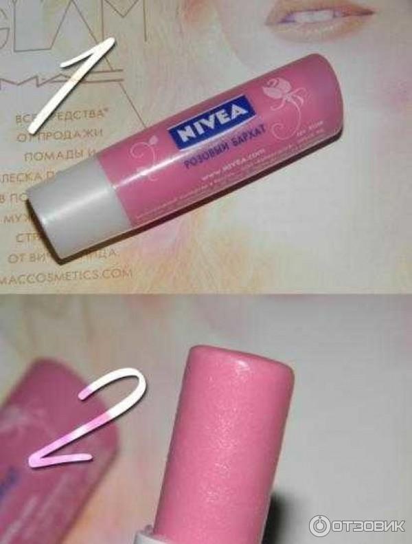 Бальзам для губ Nivea Бархатная роза фото