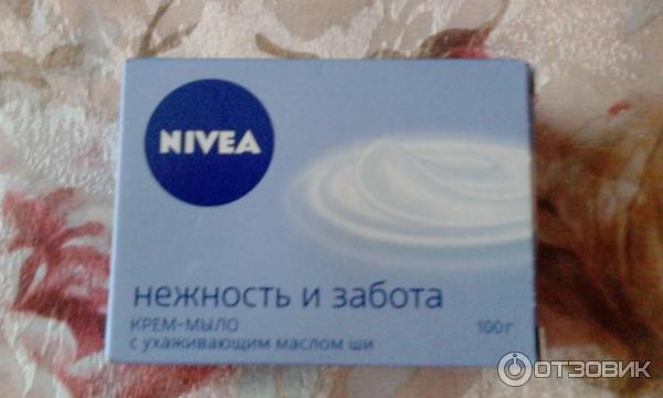 Крем - мыло NIVEA нежность и забота с ухаживающим маслом ши фото