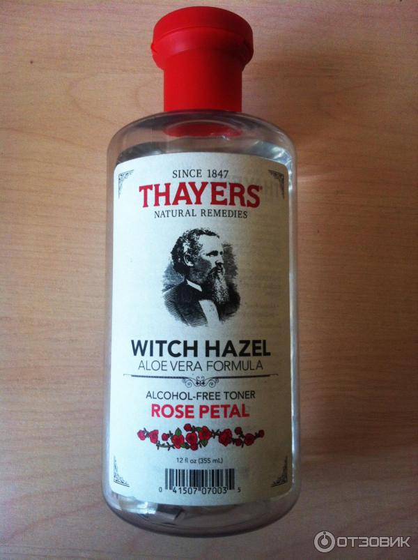 Тоник Thayers, Natural Remedies Witch Hazel Aloe Vera Formula Alcohol-Free Toner Rose Petal фото