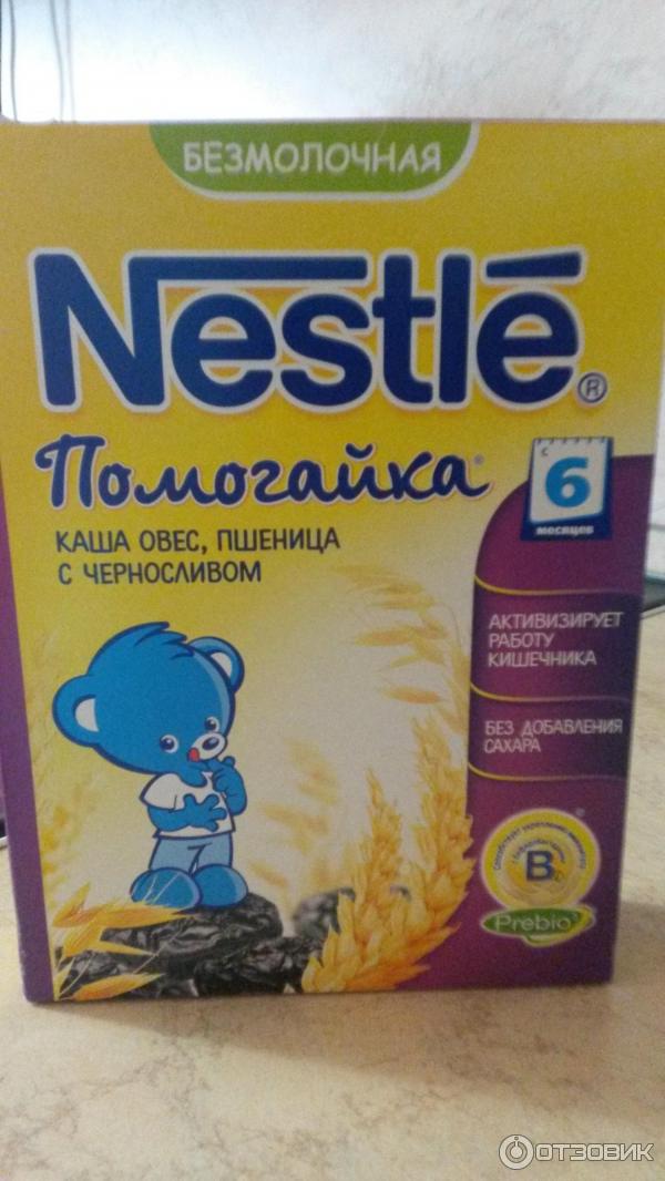 Детская каша Nestle Помогайка - Овес, пшеница с черносливом фото