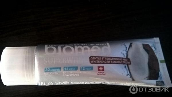 Зубная паста Biomed Superwhite с экстрактом кокоса фото