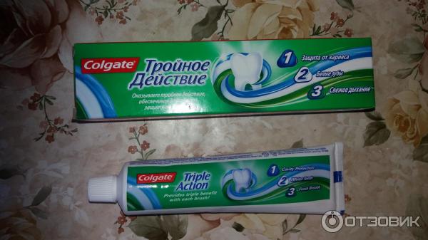 Зубная паста Colgate Тройное действие фото