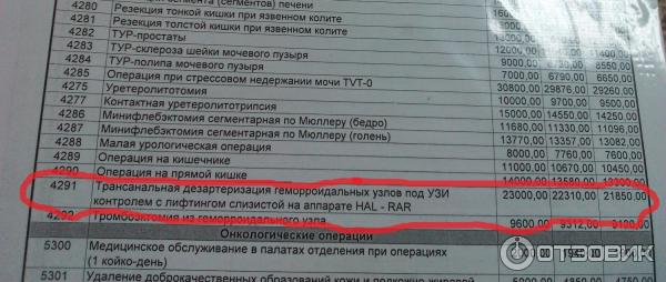 Трансанальная дезартеризация геморроидальных узлов под УЗИ контролем фото