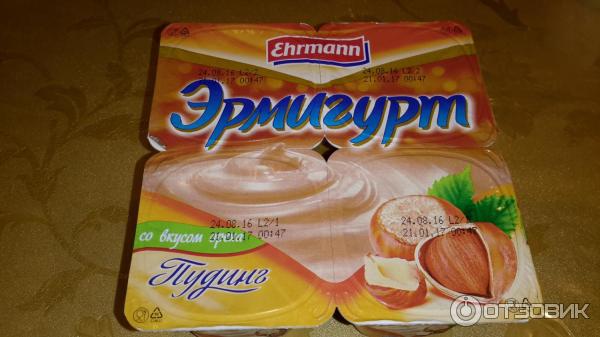 Пудинг Ehrmann Эрмигут со вкусом ореха 3% фото