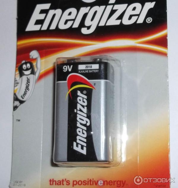 Алкалиновая батарейка Energizer 6LR61 9V