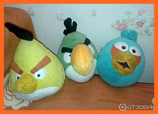 Плюшевые игрушки Angry birds фото