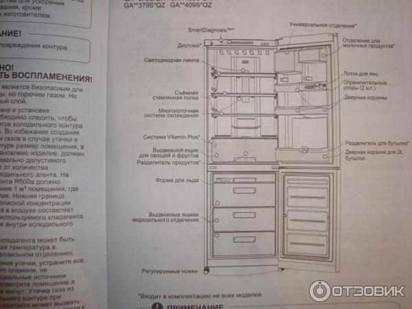 Холодильник LG GA-B409 SEQA фото