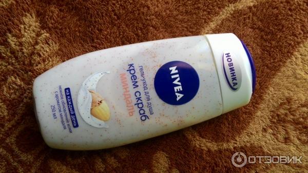 Гель-уход для душа Nivea Крем скраб миндаль фото