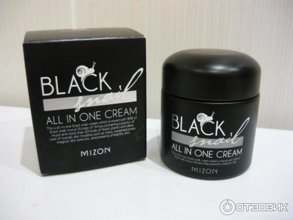 Улиточный крем для лица Mizon Black Snail All in One Cream фото