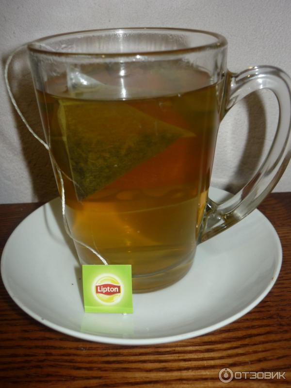 Чай зеленый Lipton, в готовом виде.