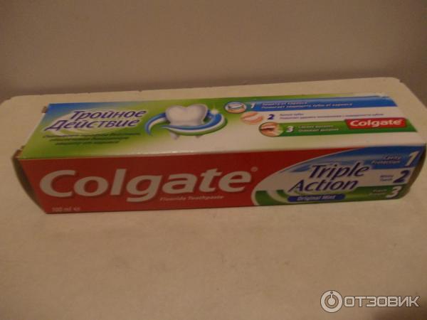 Зубная паста Colgate с фторидом тройное действие фото