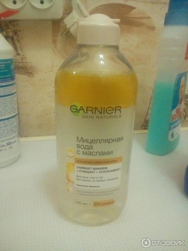 Мицеллярная вода Garnier Skin Naturals с маслами фото