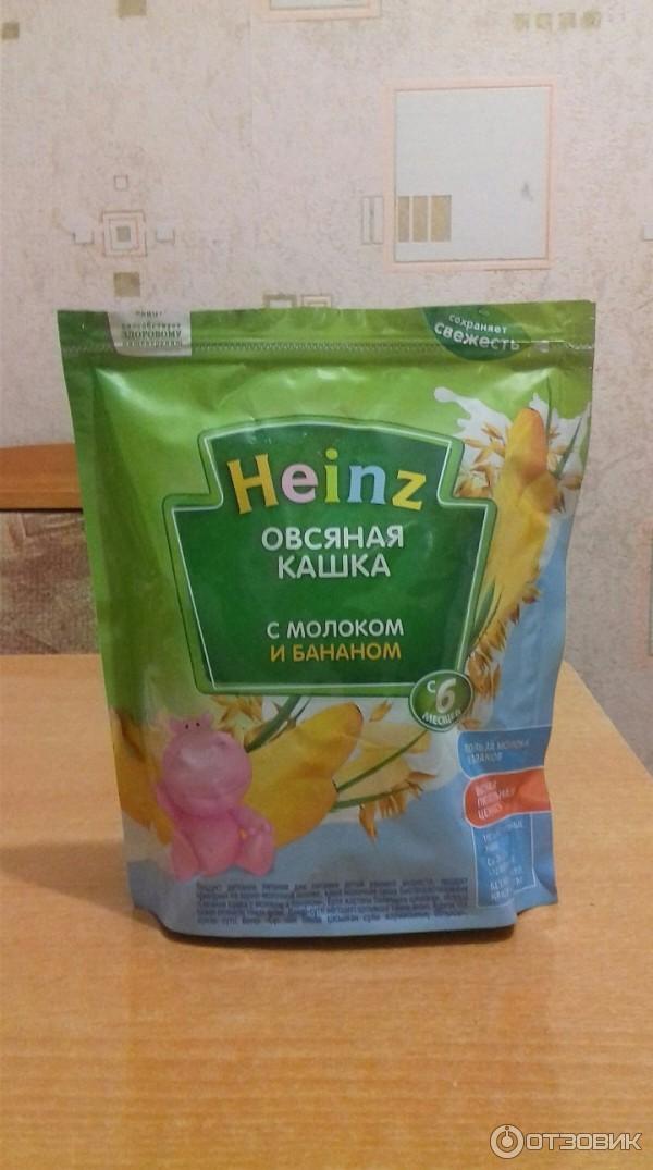 Овсяная каша с молоком и бананом Heinz