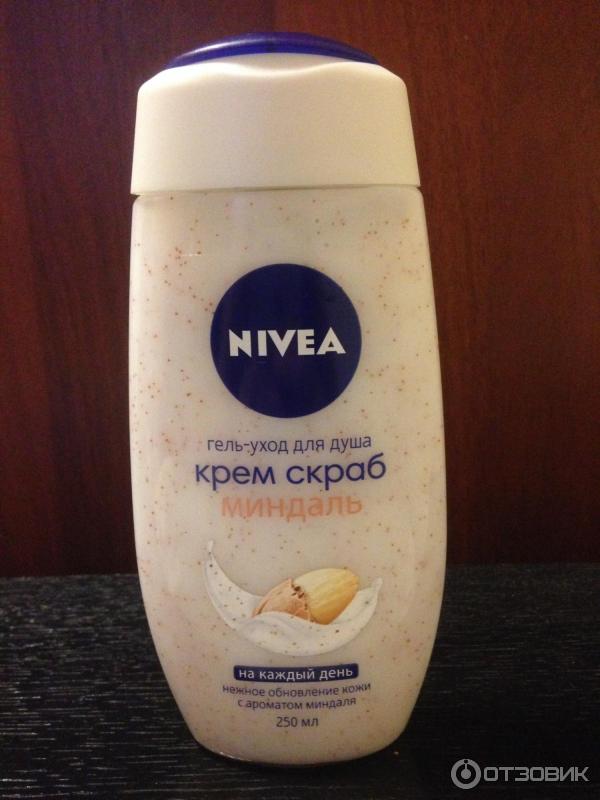 Гель-уход для душа Nivea Крем скраб миндаль фото