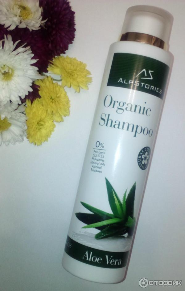 Органический шампунь AlpStories Organic Shampoo Aloe Vera с алоэ вера фото