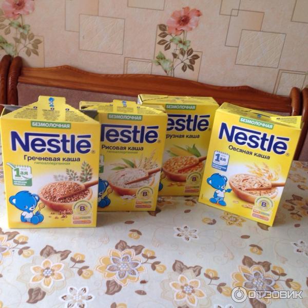 Сухие безмолочные каши Nestle Первая ступень фото