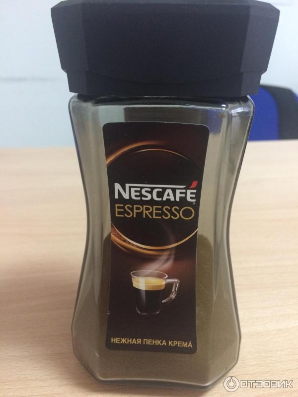 Растворимый кофе Nestle Nescafe Espresso нежная пенка крема фото