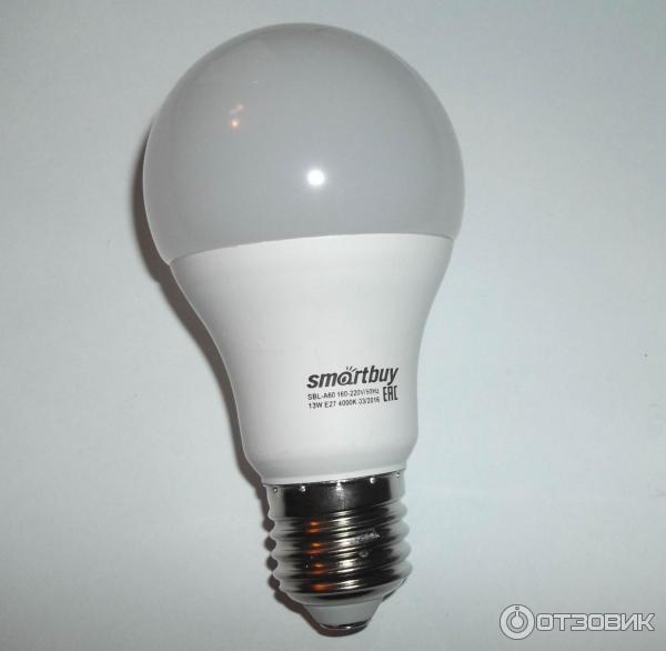 Лампа светодиодная SmartBuy SBL-A60-13-40K-E27-A