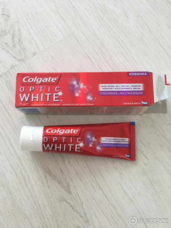 Зубная паста Colgate Optic White фото