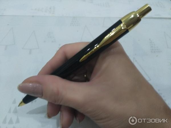 Ручка шариковая PARKER IM Black Gold Trim фото