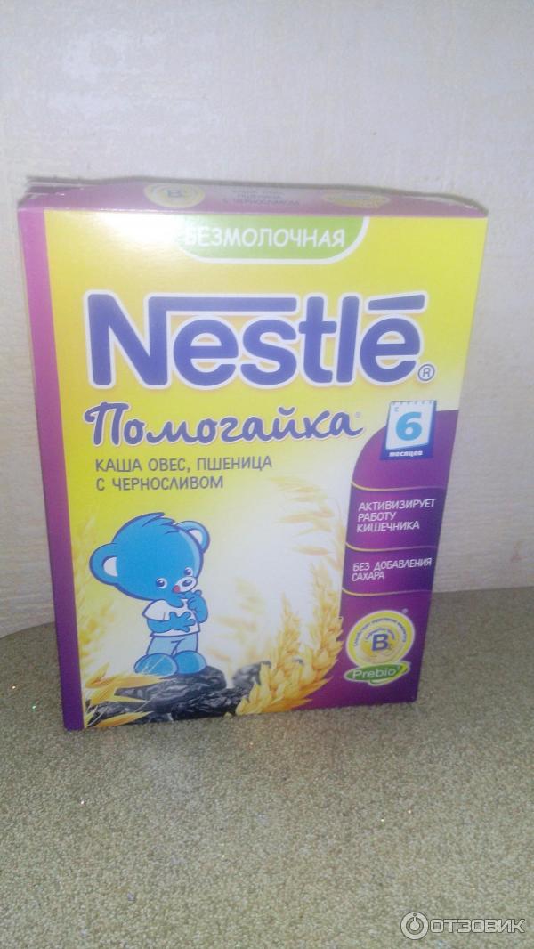 Детская каша Nestle Помогайка - Овес, пшеница с черносливом фото