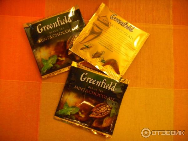 Чай Greenfield Mint and Chocolate в пирамидках фото