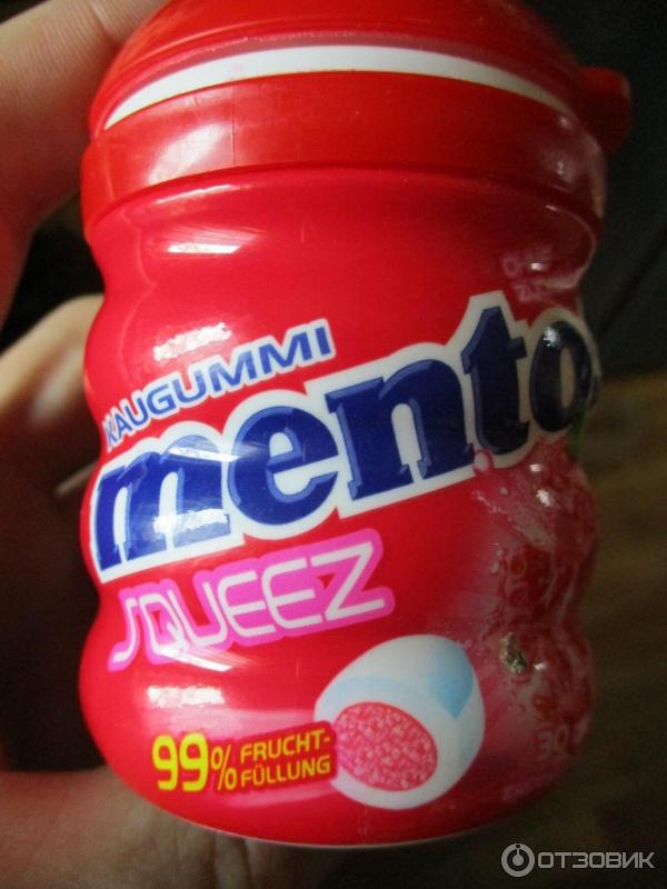 Жевательное драже Mentos Squeez фруктовый фото