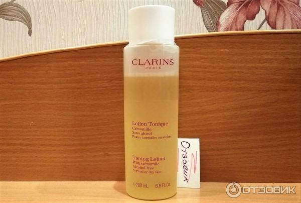 Тонизирующий лосьон Clarins с ромашкой для сухой и нормальной кожи фото