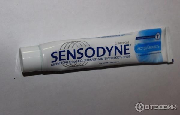 зубная паста для чувствительных зубов Sensodyne c фтором экстра свежесть