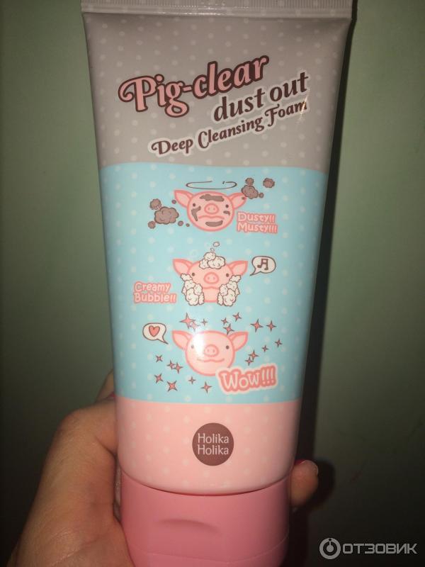 Глубоко очищающая пенка для лица Holika Holika Pig-clear dust out Deep Cleansing Foam фото