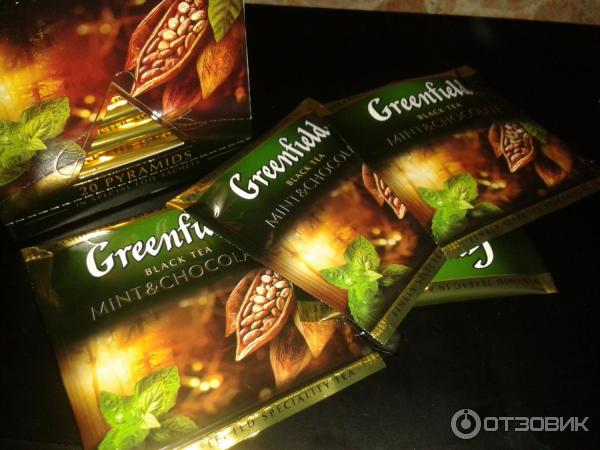 Чай Greenfield Mint and Chocolate в пирамидках фото