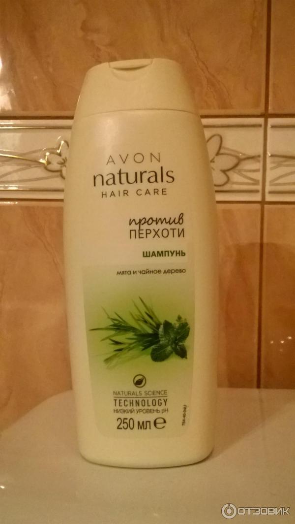 Шампунь от перхоти Avon Naturals Мята и чайное дерево фото