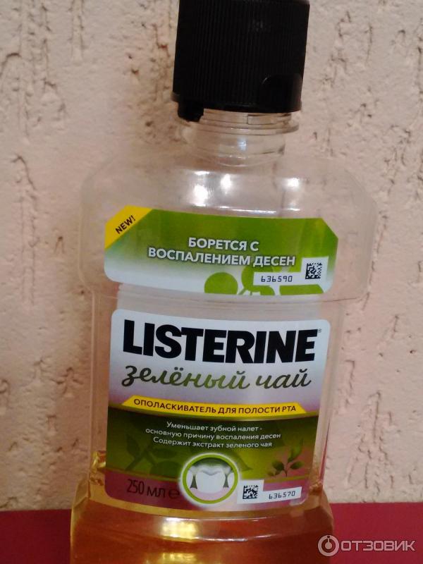 Ополаскиватель для полости рта Listerine Зеленый чай фото