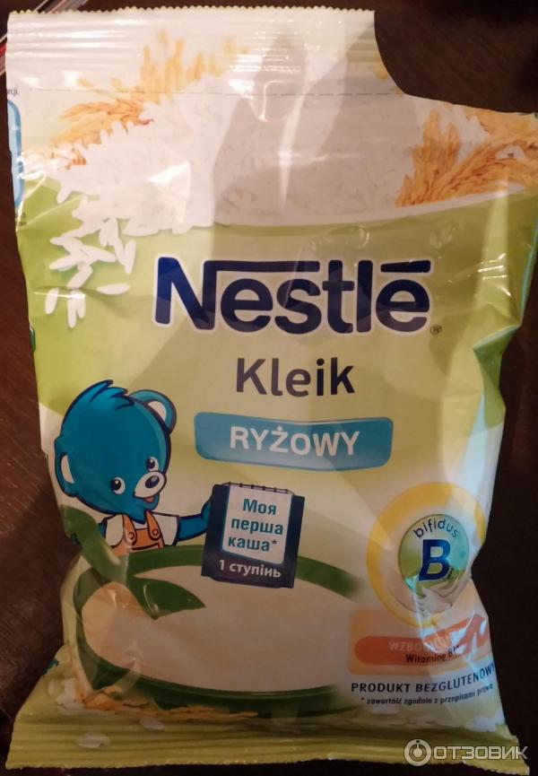 Nestle Каша безмолочная безглютеновая Рисовая с бифидобактериями (пробиотиками), с 4мес фото