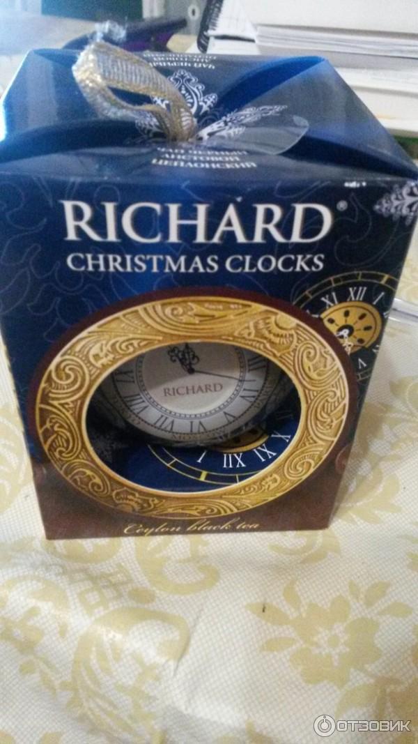 Чай черный цейлонский листовой Richard christmas clocks фото