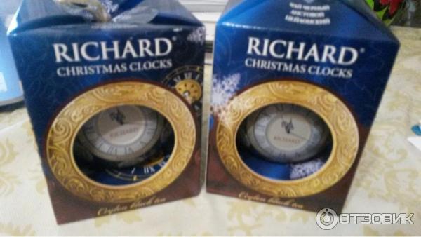 Чай черный цейлонский листовой Richard christmas clocks фото