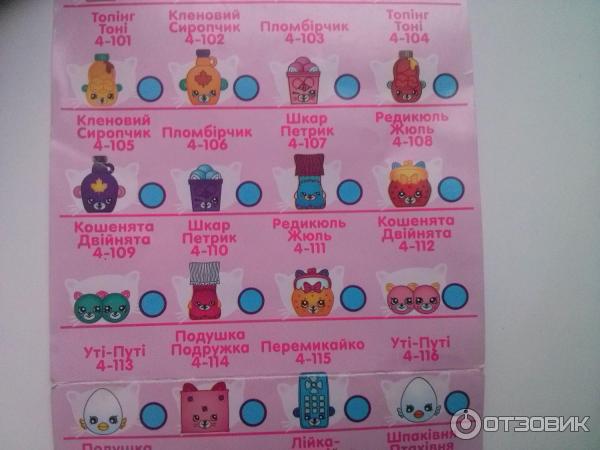 Коллекционные игрушки Shopkins фото