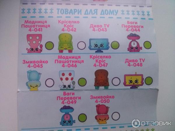 Коллекционные игрушки Shopkins фото