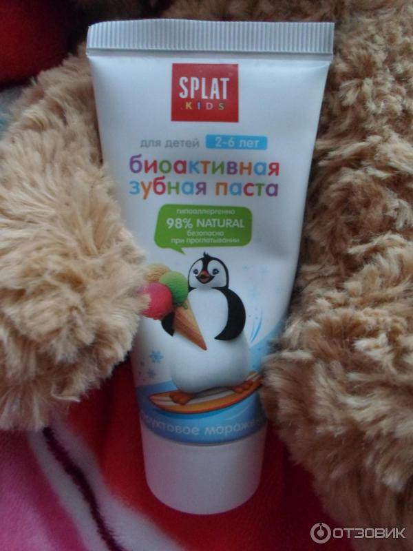 Детская зубная паста Splat Kids Фруктовое мороженое фото