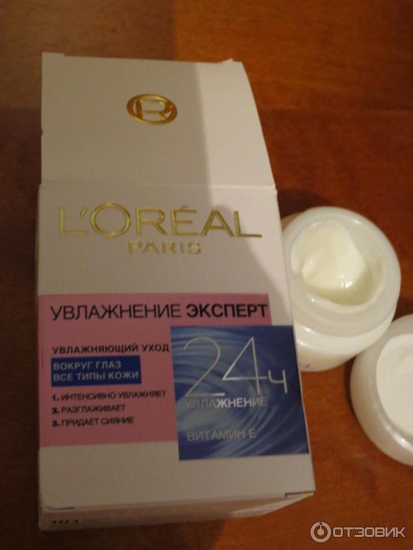 Крем для кожи вокруг глаз L'Oreal Paris Увлажнение эксперт 24 часа фото