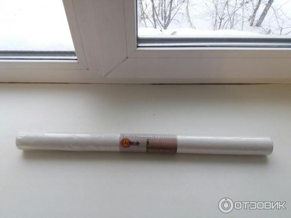 Отзыв о Самоклеящаяся пленка Deluxe 333 Обновила пластиковый подоконник.