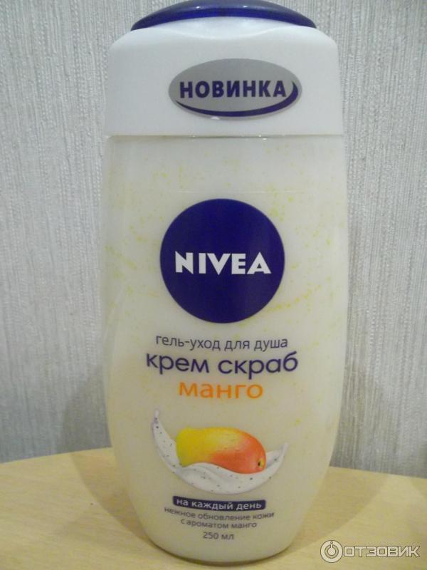 Гель-уход для душа Nivea Крем скраб манго фото