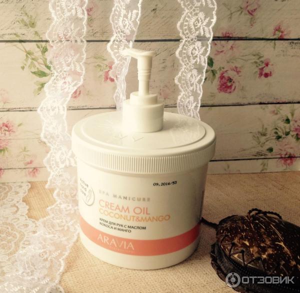 Крем для рук Aravia Professional Cream Oil с маслом кокоса и манго фото