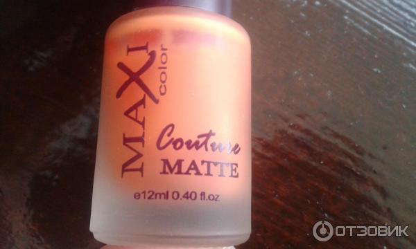 Лак для ногтей Maxi Color Couture Matte фото