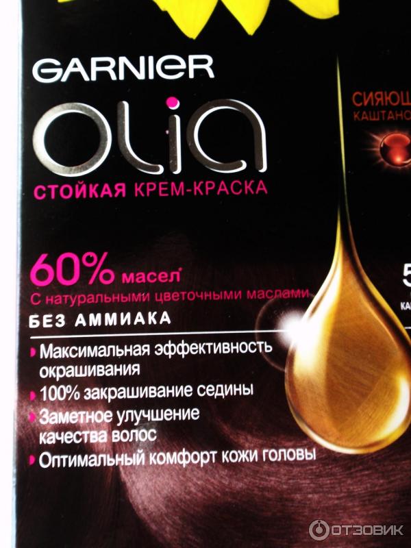 Краска для волос Garnier Olia тон 5.15 Морозный каштановый фото