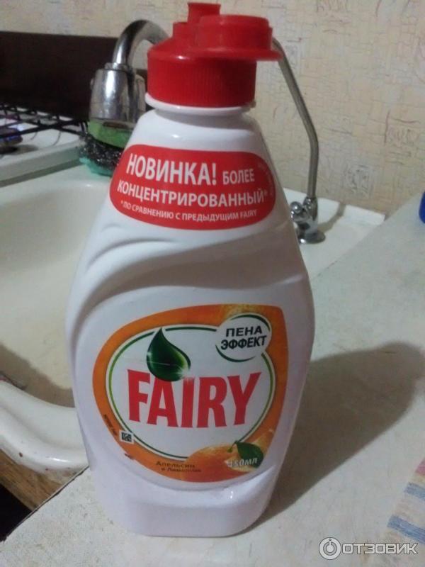 Средство для мытья посуды Fairy Пена эффект фото