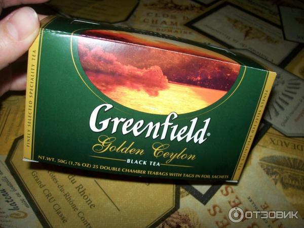 Черный чай Greenfield Golden Ceylon в пакетиках