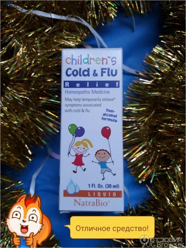 Капли гомеопатические Natra Bio Children’s Cold and Flu Relief фото