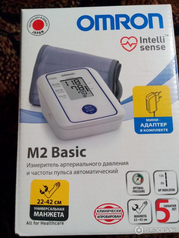 Тонометр автоматический Omron M2 Basic фото